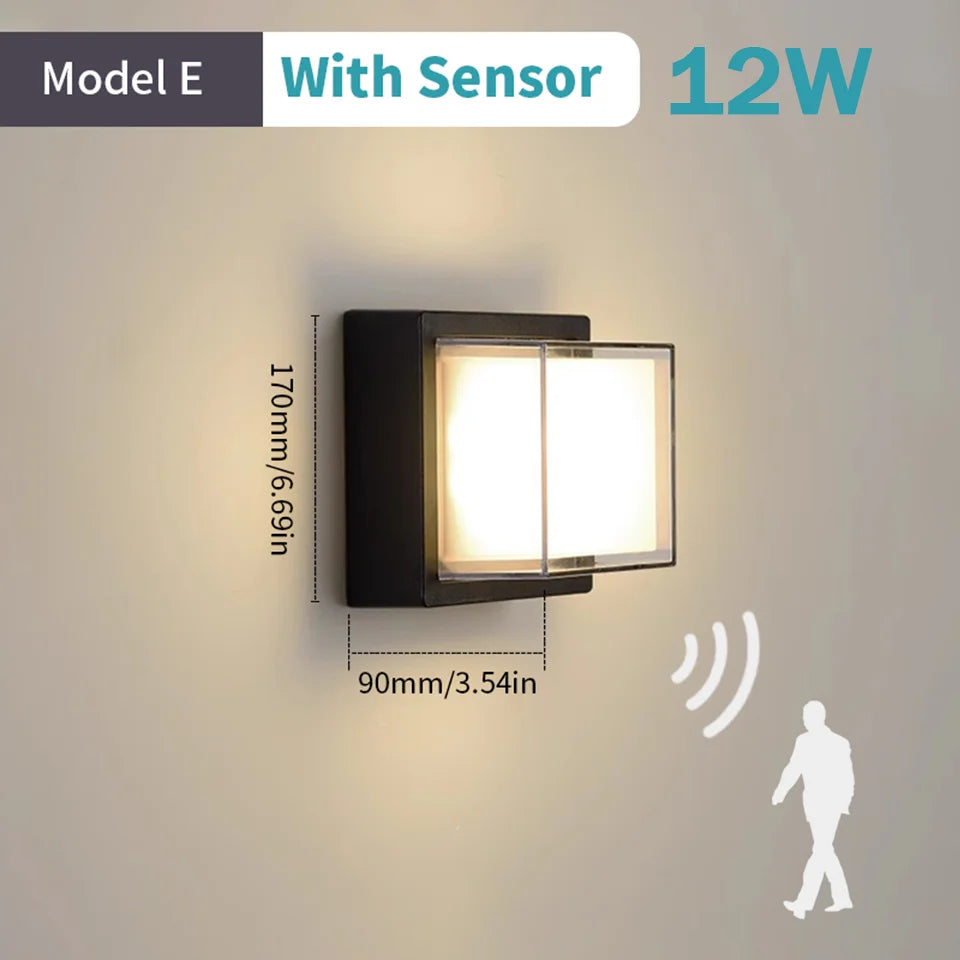 LED-Außenwandleuchte mit automatischem Bewegungssensor - vue 9 sur 20
