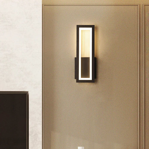applique murale minimalistes modernes maison led applique noir blanc allée