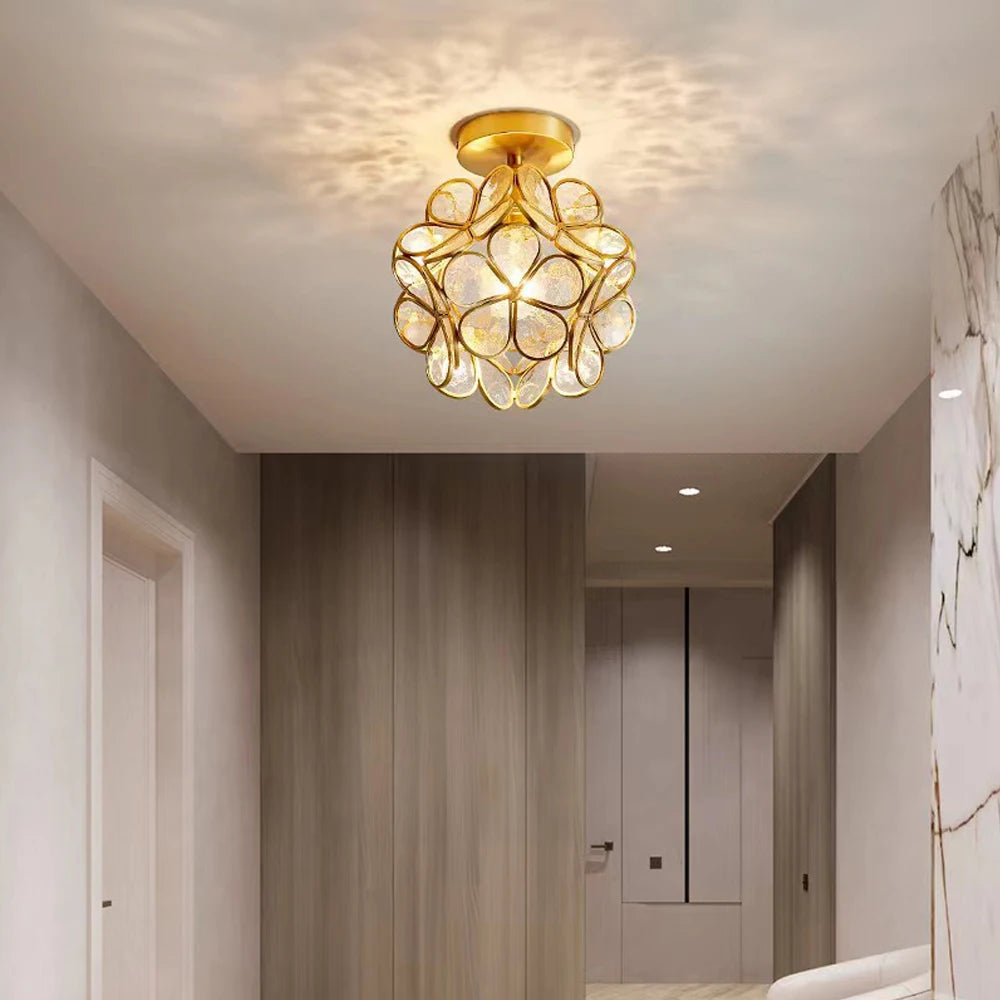 plafonnier moderne en cristal led pour décoration luminaire - vue 3 sur 7