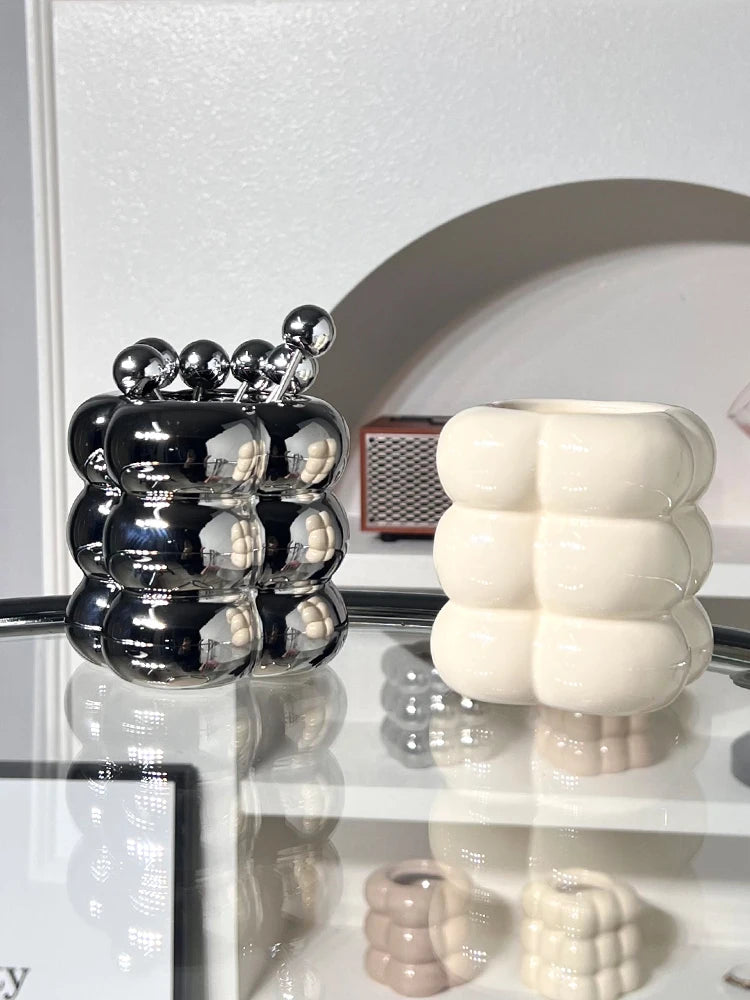 fourchette à fruits en acier inoxydable avec support de rangement - vue 6 sur 12