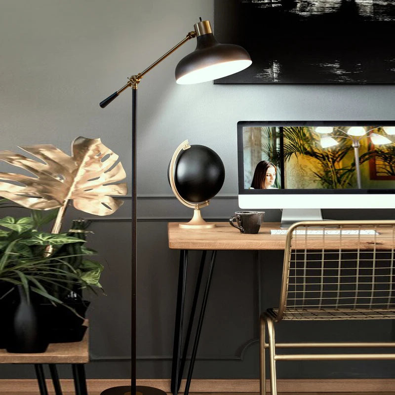 lampadaire rétro simple pour intérieur et extérieur - vue 4 sur 7