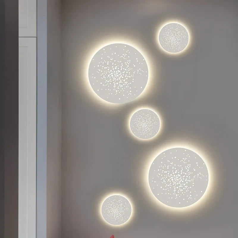 applique led murale moderne décorative pour fond d'art - vue 7 sur 10