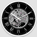 horloge murale rétro silencieuse à quartz pour restaurant américain