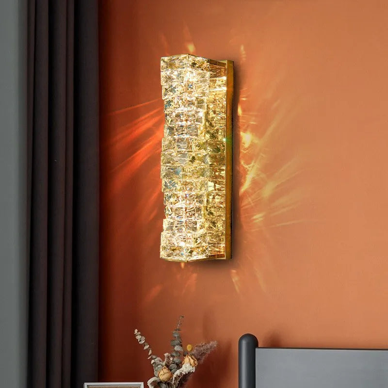 Applique murale en cristal de styliste moderne - vue 2 sur 14