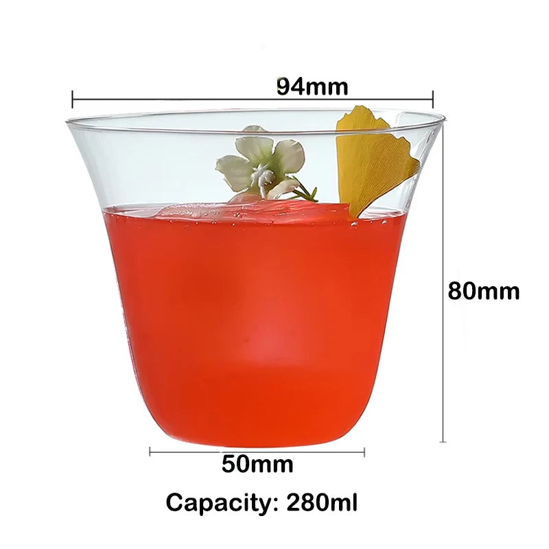 Verres fins design strié pour cocktails whisky eau - vue 5 sur 7
