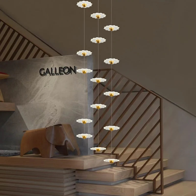 lustre moderne à led pour espaces intérieurs élégants et contemporains - vue 5 sur 26
