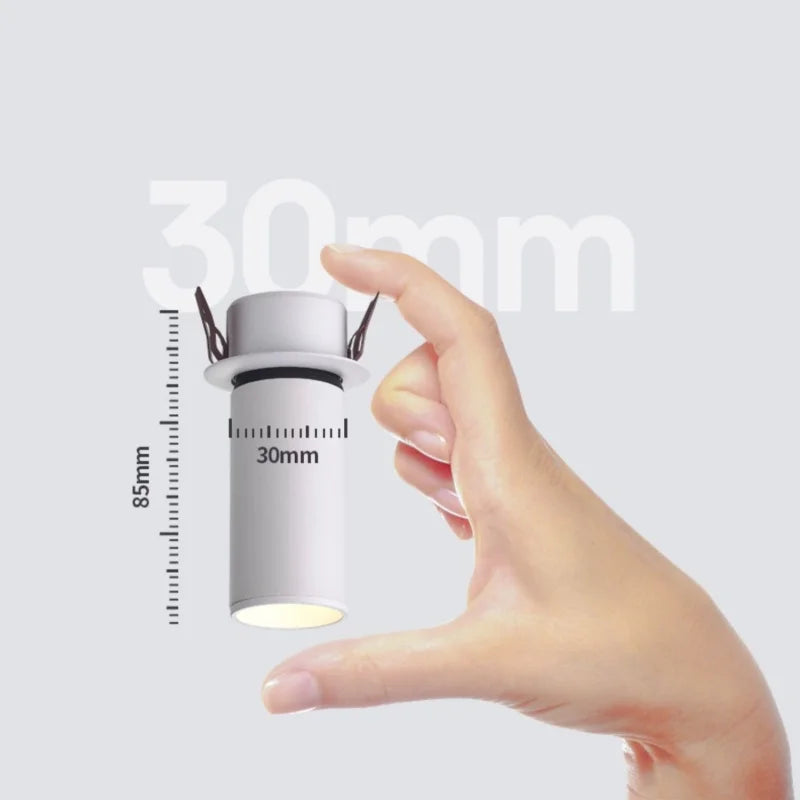 spot encastré dimmable anti-éblouissant rotation 360 degrés éclairage intérieur - vue 6 sur 8