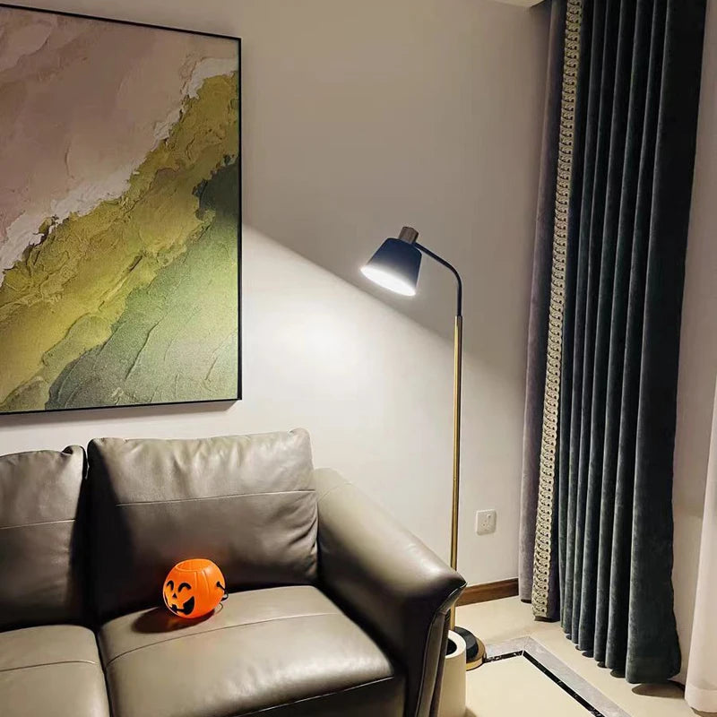 lampadaire nordique créatif avec interrupteur à pied décoratif - vue 7 sur 8