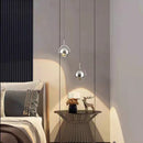 Rotierbare LED-Pendelleuchte mit verstellbarem Metallseil