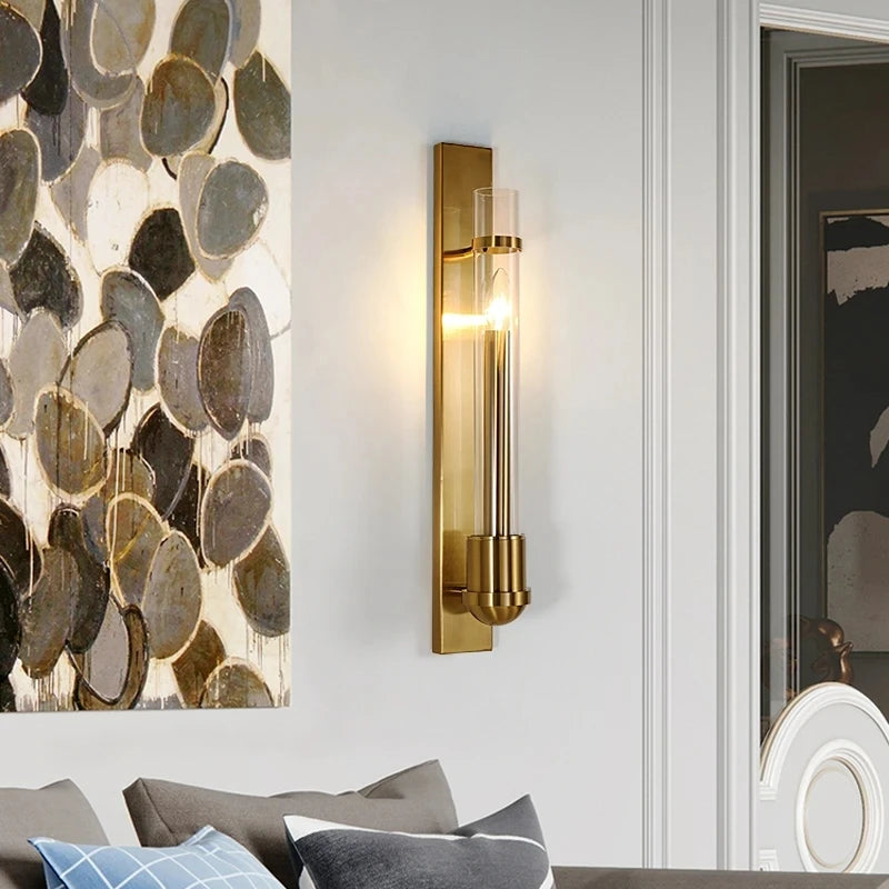 Applique murale dorée de Style américain moderne - vue 4 sur 7