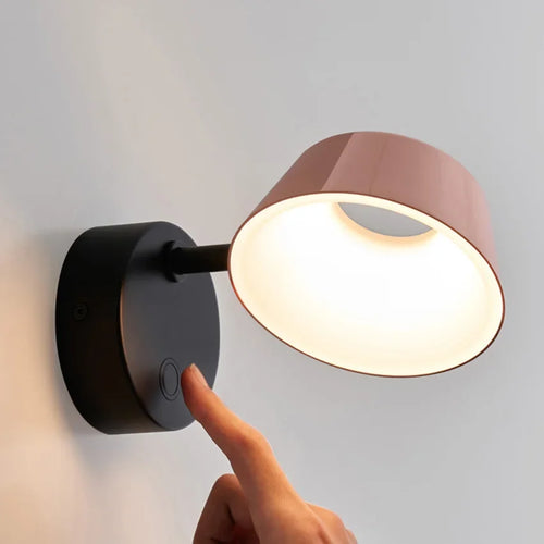 applique murale moderne rotative avec interrupteur en aluminium éclairage intérieur - vue 3 sur 10