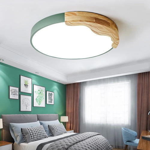 plafonnier led encastrable style nordique macarons ronds romantiques luminaire créatif moderne - vue 2 sur 18
