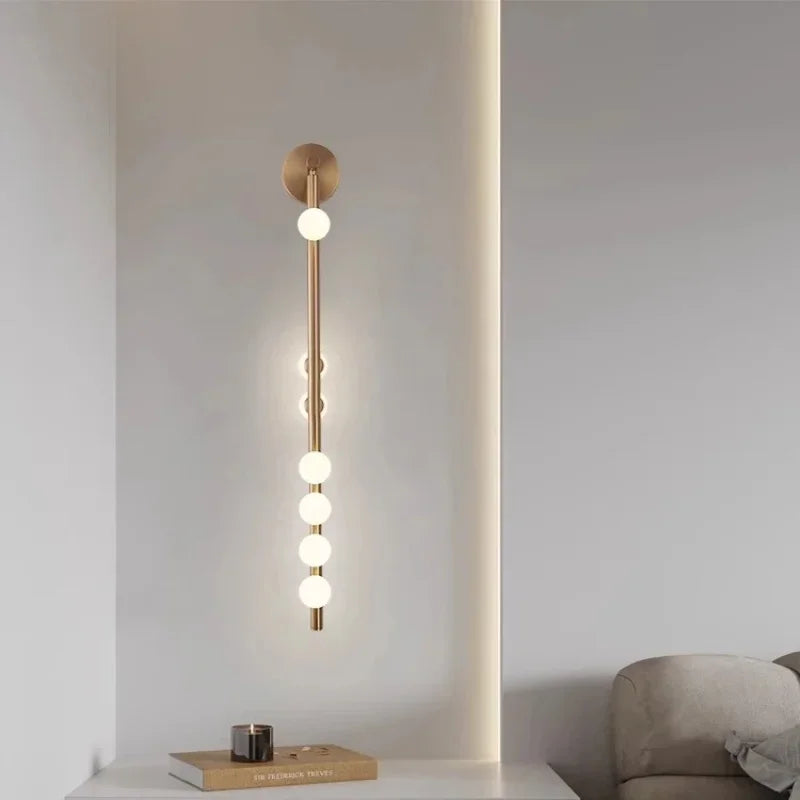 Applique murale led boule de verre moderne pour hôtel - vue 4 sur 8