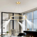 Moderne Pendelleuchte mit Ring und dekorativen Spotlights für Ihr Zuhause