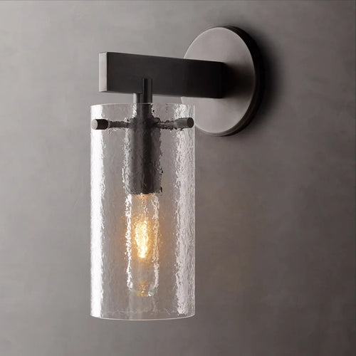 Retro-Wandleuchte aus Glas für elegante Innendekoration - vue 11 sur 11