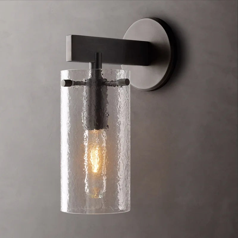 Retro-Wandleuchte aus Glas für elegante Innendekoration - vue 10 sur 11