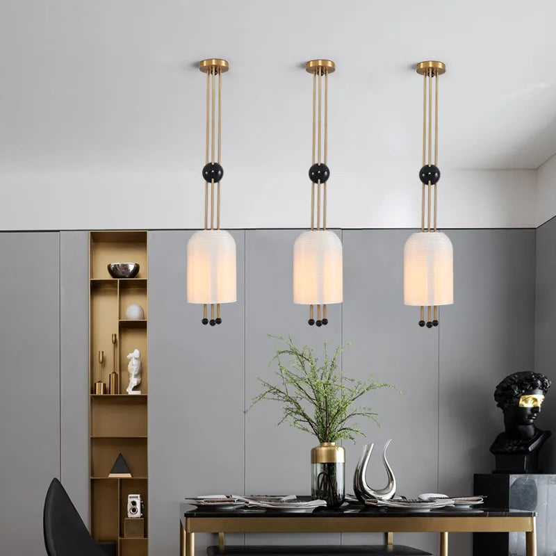 suspension moderne en verre pour décoration créative et élégante - vue 4 sur 7