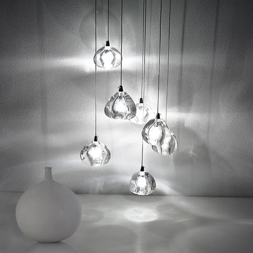 Moderne Kristall-Pendelleuchte für elegantes Licht - vue 4 sur 15