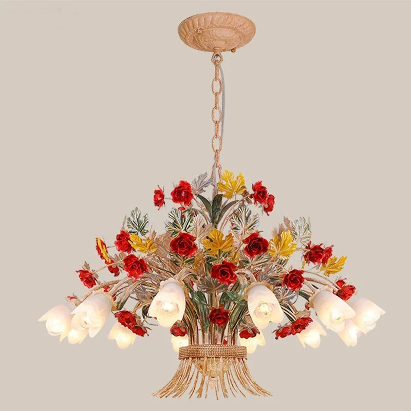 lustre en verre rétro américain pour décoration intérieure élégante - vue 5 sur 10