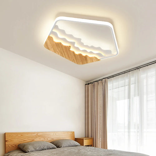 Deckenleuchte im modernen Holzstil minimalistisch für das ganze Haus - vue 6 sur 11