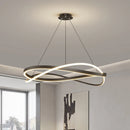 Minimalistischer LED-Kronleuchter nordisches Design für große Kunsthalle