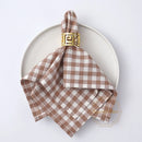 Serviette de table coton motif vichy style classique