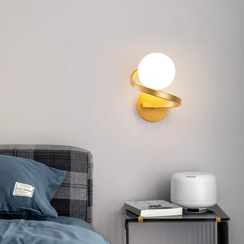 Applique murale led verre moderne intérieur loft miroir façade - vue 4 sur 10