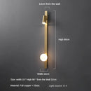 applique murale en cuivre avec bande led minimaliste luxe