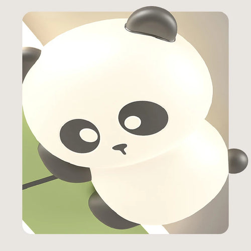 Niedliche Panda-Deckenleuchte für das moderne, minimalistische Kinderzimmer - vue 3 sur 6
