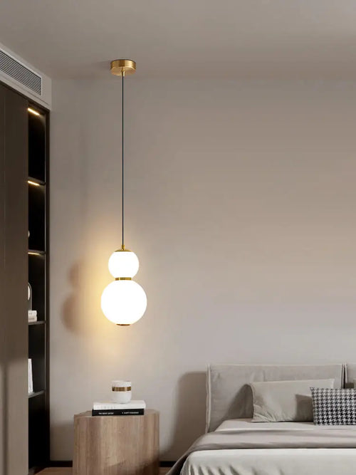 Kronleuchter aus weißem Glas Design für moderne Inneneinrichtung - vue 4 sur 12