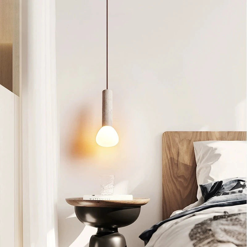 lustre style nordique led petite lumière longue ligne - vue 4 sur 6