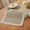 Chemin de table jute macramé style rustique beige