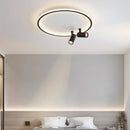 Moderner LED-Deckenleuchter mit Spot und Kronleuchter-Design