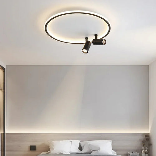 Moderner LED-Deckenleuchter mit Spot und Kronleuchter-Design - vue 4 sur 12