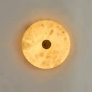 applique murale led ronde en marbre rétro-éclairage décoratif pour restaurant et hôtel