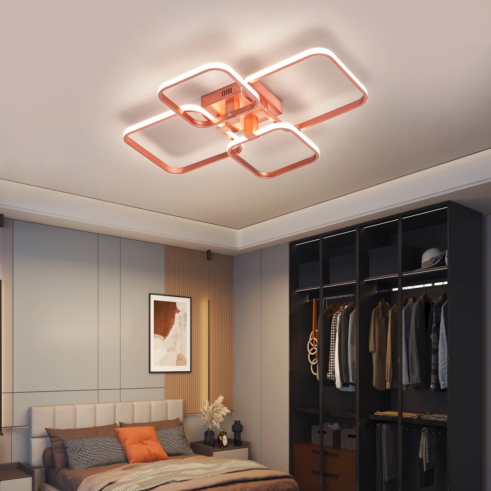 lustre moderne en métal pour décoration intérieure élégante - vue 3 sur 6