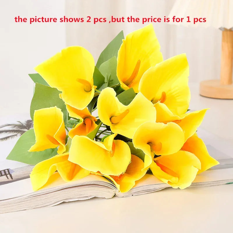 bouquet de lys calla artificiels pour décoration d'événements festifs - vue 9 sur 12