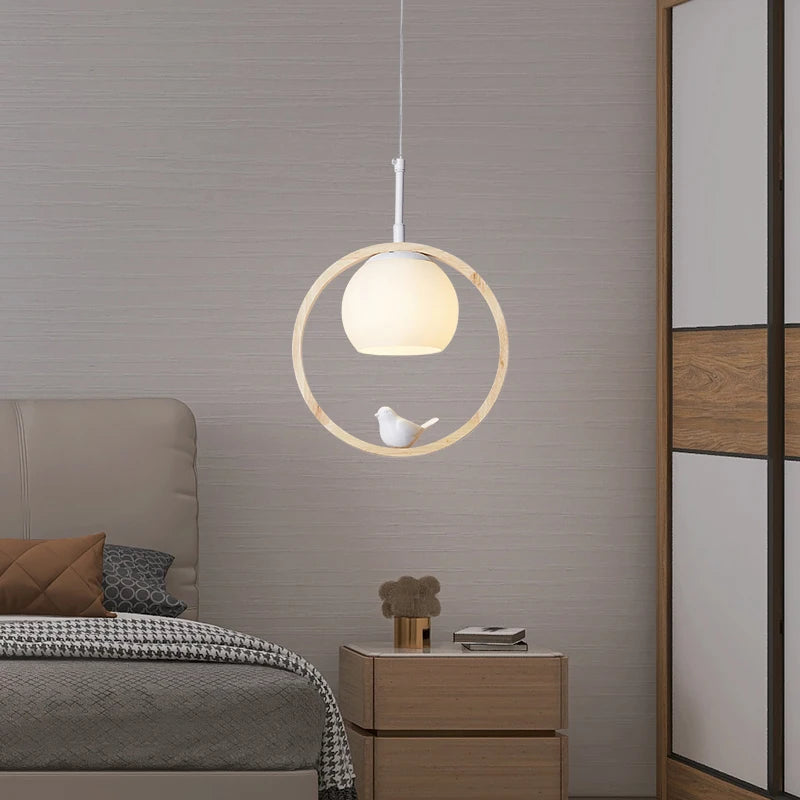 Suspension nordique atmosphérique chinoise à trois têtes salle à manger salle à manger moderne simple bar personnalisé créatif cuisine lumière - vue 4 sur 15