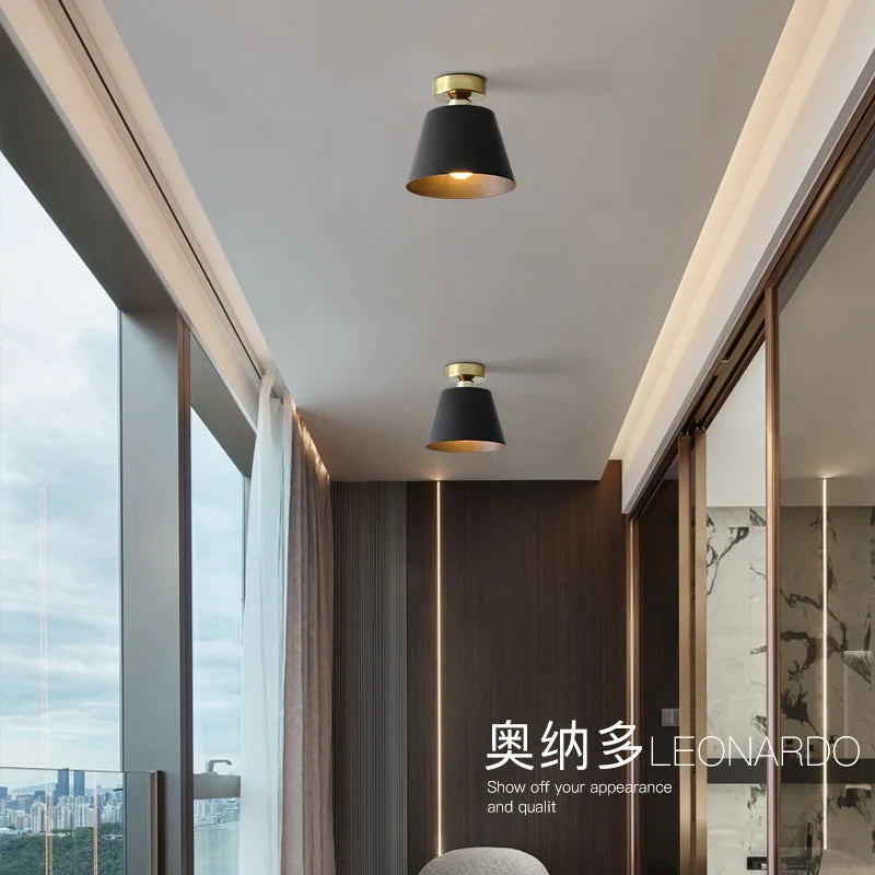 plafonnier moderne à LED pour extérieur et entrée - vue 3 sur 8