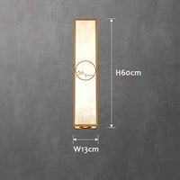 lampe décorative rétro en cuivre et marbre naturel led luxe