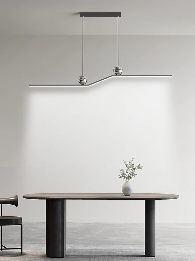 qiyimei lampes suspendues led modernes pour éclairage intérieur - vue 4 sur 11