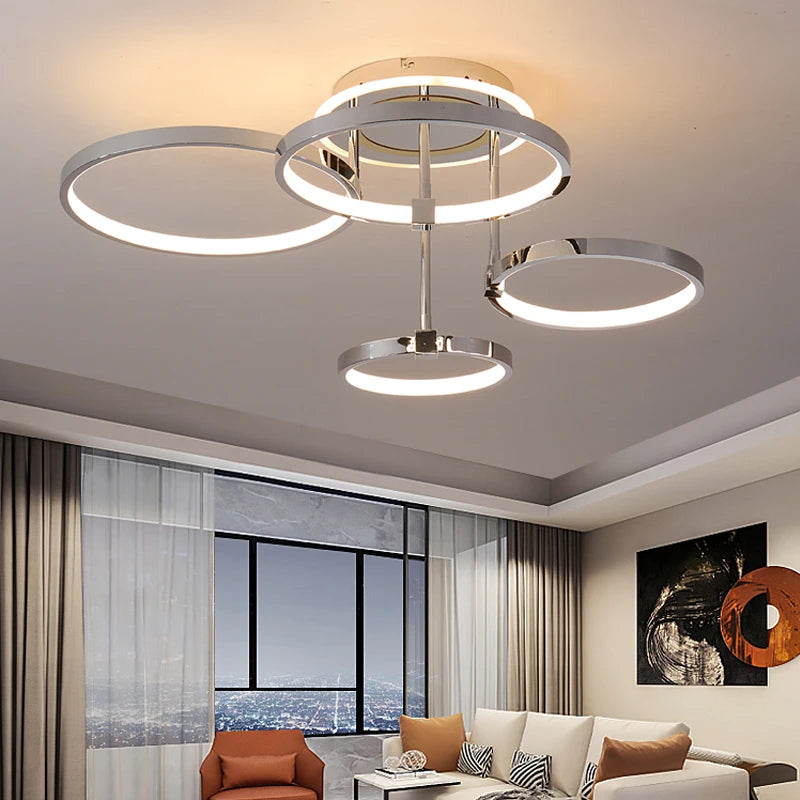 plafonnier led moderne design élégant pour intérieur lumineux - vue 2 sur 10