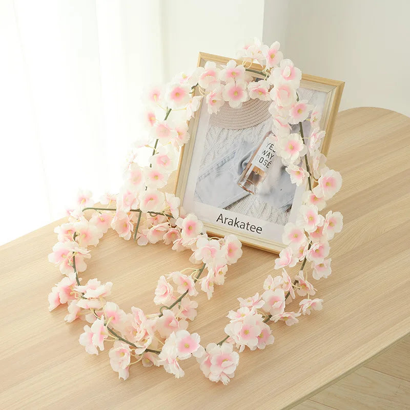 guirlande de fleurs artificielles pour décoration de mariage et intérieur - vue 6 sur 17