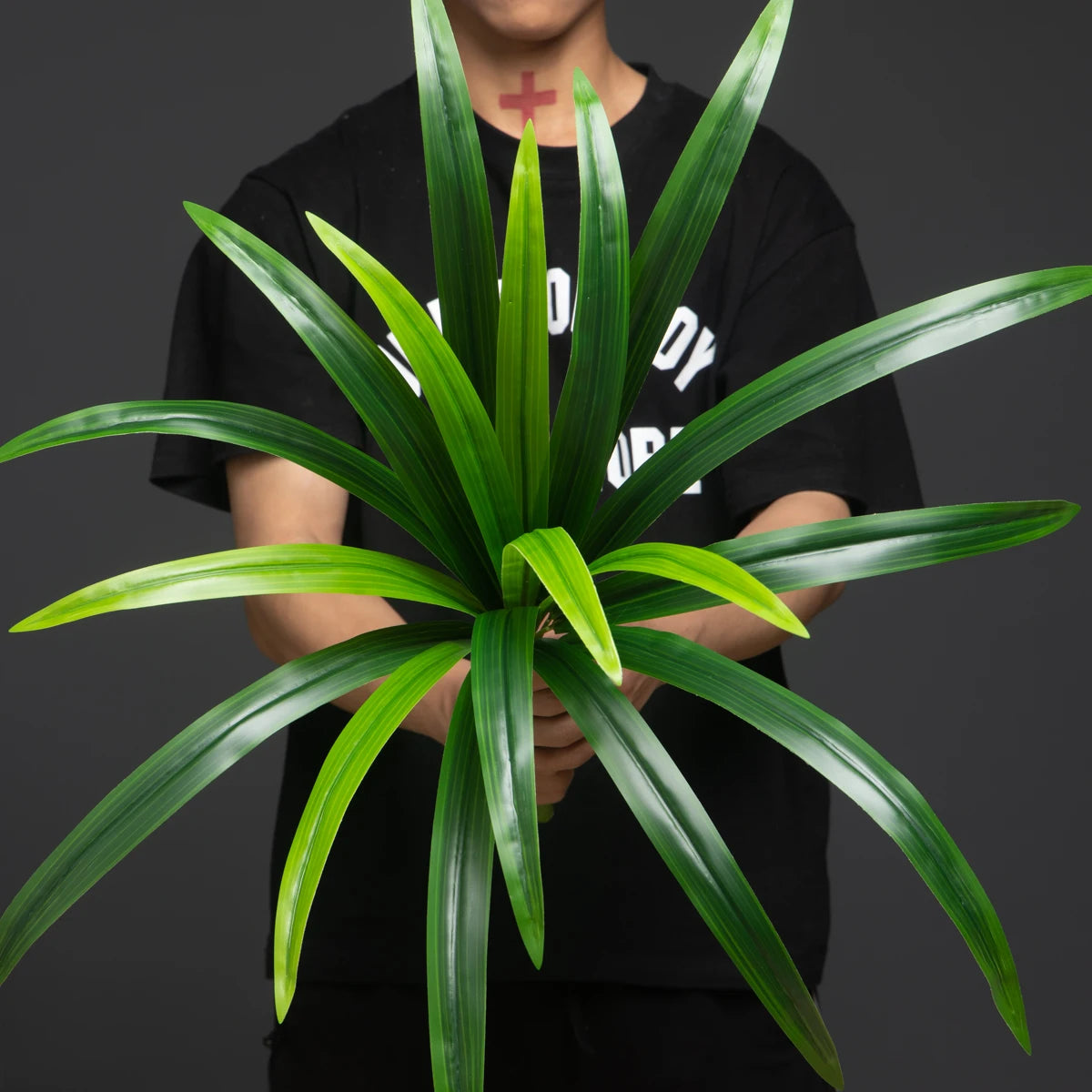 plantes artificielles grandes feuilles orchidées pour décoration intérieure - vue 4 sur 9