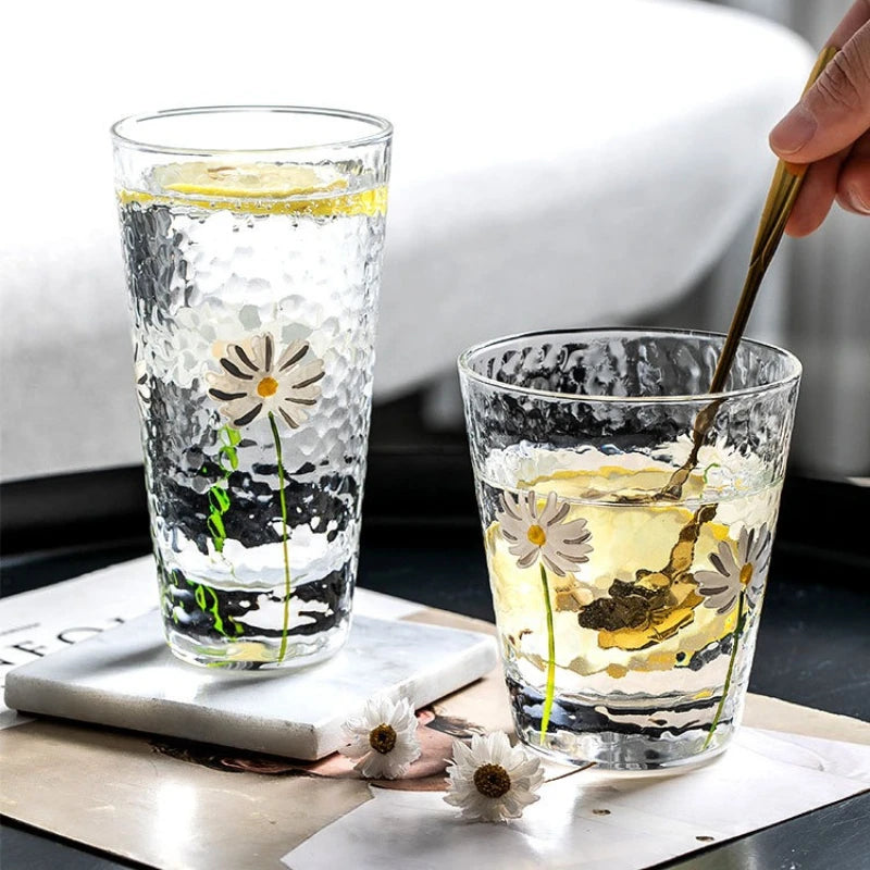 Verre texture marte motif marguerite design creatif resistant - vue 3 sur 7