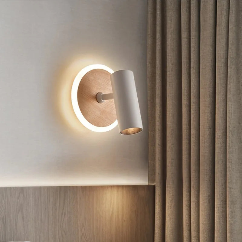 applique murale led pivotante pour lecture ambiance wabi-sabi - vue 2 sur 8