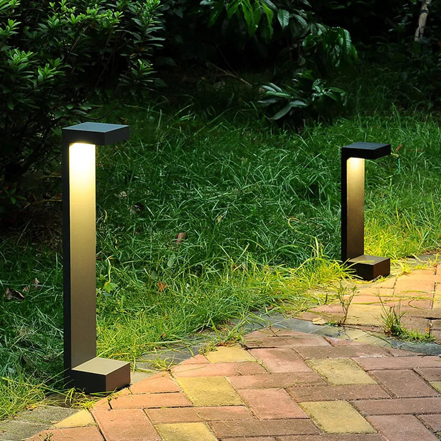10W Outdoor LED Garden Path Lights Aluminum LED Landscape Bollards Light LED Standing Post Light for Garden Backyard Lawn Decor - vue 3 sur 10