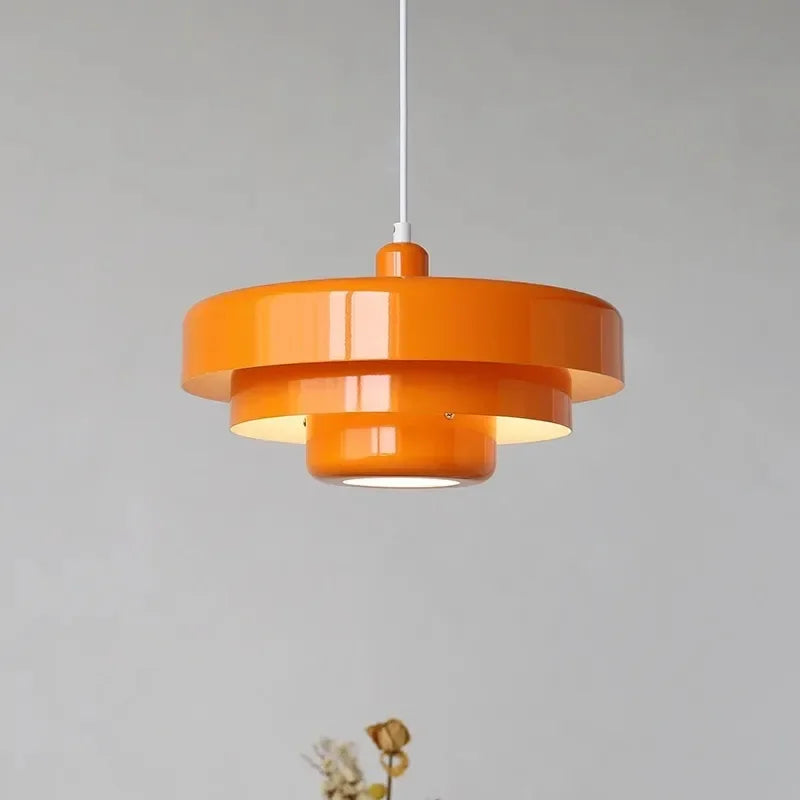suspension led macaron en acier au carbone aluminium illuminations - vue 4 sur 12