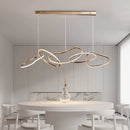 lustre Simple moderne île Restaurant suspension nordique luxe créatif en acier inoxydable galvanisé suspension