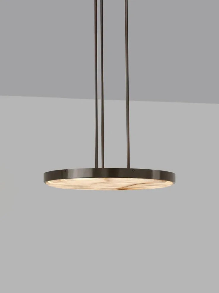 Lustre rétro en marbre noir